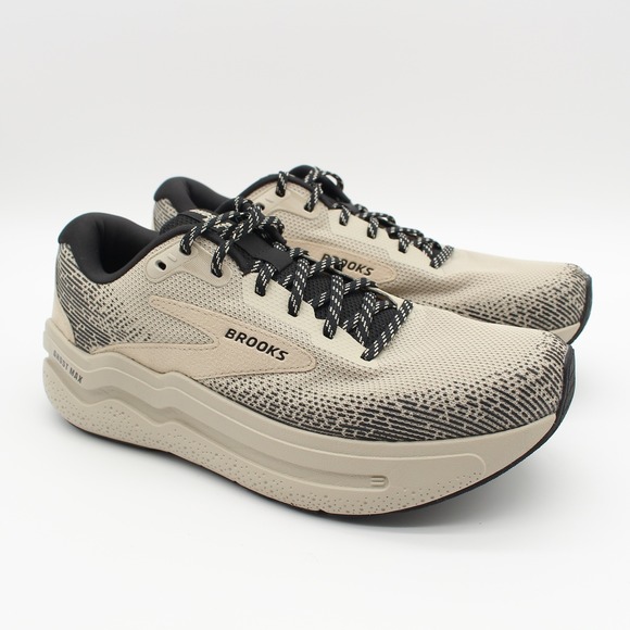 Brooks Shoes - Brooks Ghost Max 2 Running Shoes Womens Size 10B Tan Black Lace Up Walking